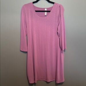 Elegant Pink Women's Dress